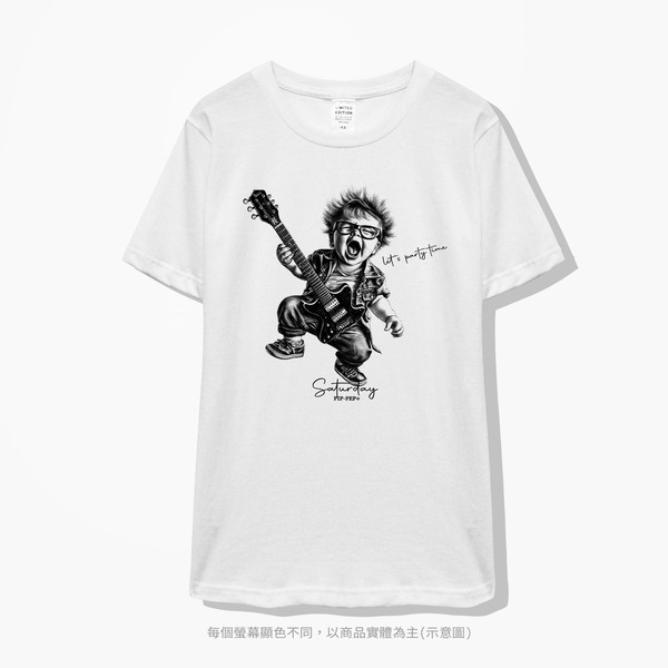 台灣TAIWAN自創品牌T恤-PIPPEP-人生好累系列-星期六-細節圖4