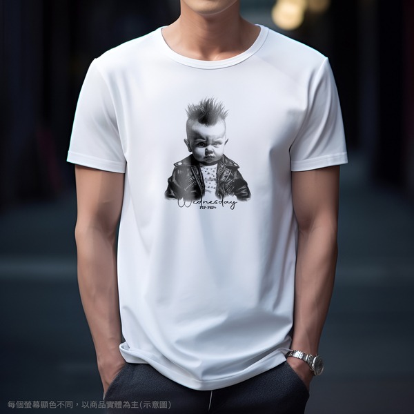 台灣TAIWAN自創品牌潮流T恤-PIPPEP-人生好累系列-星期三-細節圖3