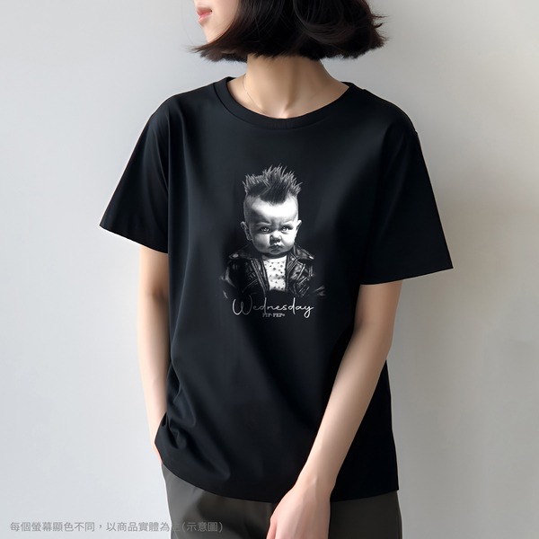 台灣TAIWAN自創品牌潮流T恤-PIPPEP-人生好累系列-星期三-細節圖4