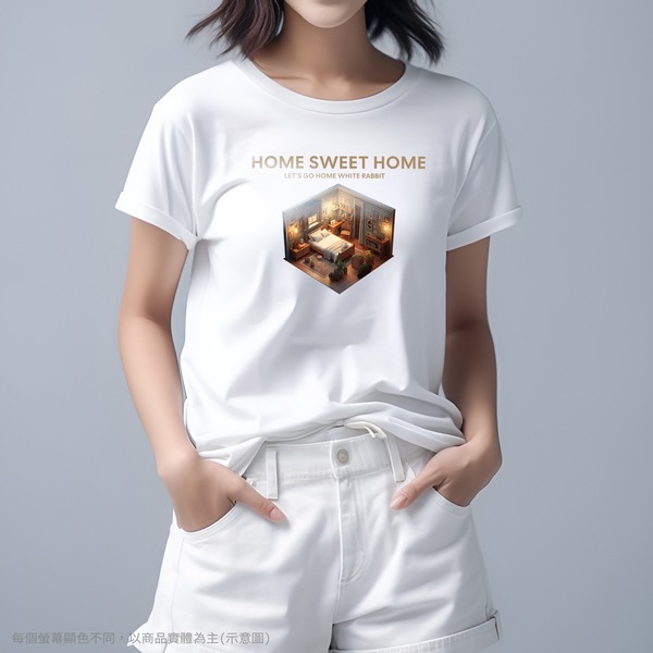 台灣TAIWAN自創品牌潮流T恤-圓領短袖T(轉印)-pip-pep-甜蜜小窩-細節圖3