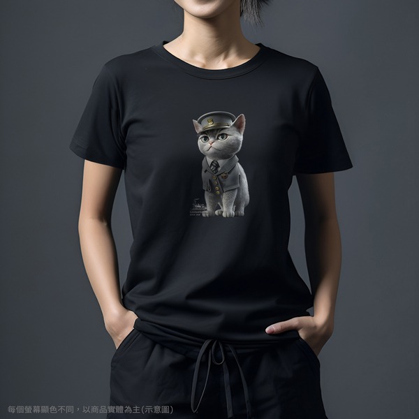 台灣TAIWAN自創品牌潮流T恤-圓領短袖T(轉印)-pip-pep-站長貓-細節圖2