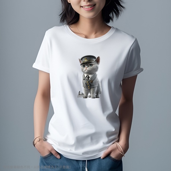 台灣TAIWAN自創品牌潮流T恤-圓領短袖T(轉印)-pip-pep-站長貓-細節圖3