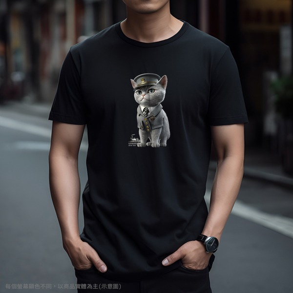 台灣TAIWAN自創品牌潮流T恤-圓領短袖T(轉印)-pip-pep-站長貓-細節圖4