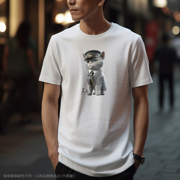 台灣TAIWAN自創品牌潮流T恤-圓領短袖T(轉印)-pip-pep-站長貓-細節圖5