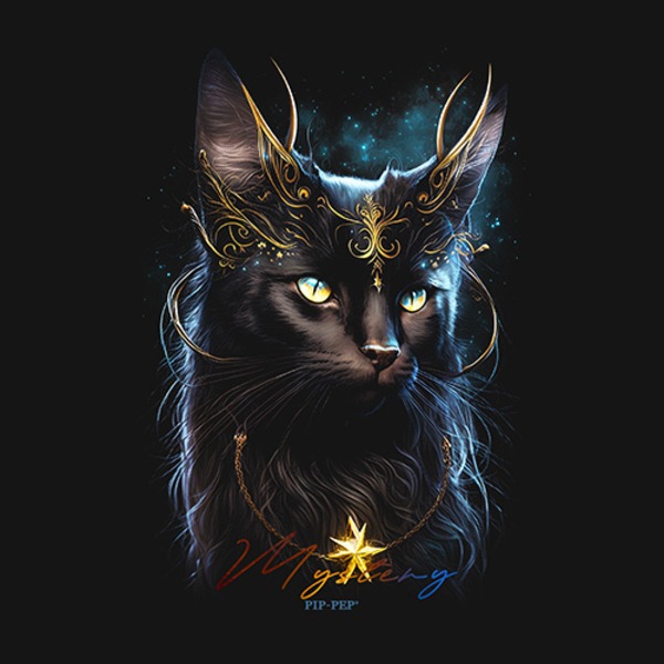 台灣TAIWAN自創品牌潮流T恤-厚磅單邊開岔-轉印技術印刷-pip-pep-神秘黑貓-細節圖3