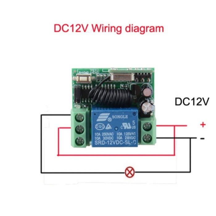 12V 小皮箱單路遙控開關配1鍵遙控器 遙控電燈 遙控音響 自製無線遙控 一鍵無線遙控器控器-細節圖2