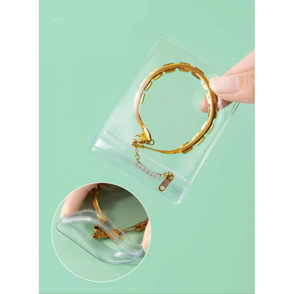 pvc自封袋6*8CM收納袋*4入8*12CM夾鏈袋*3入便攜項鍊手鏈耳環珠寶首飾透明密封袋旅行居家飾品收納-細節圖5