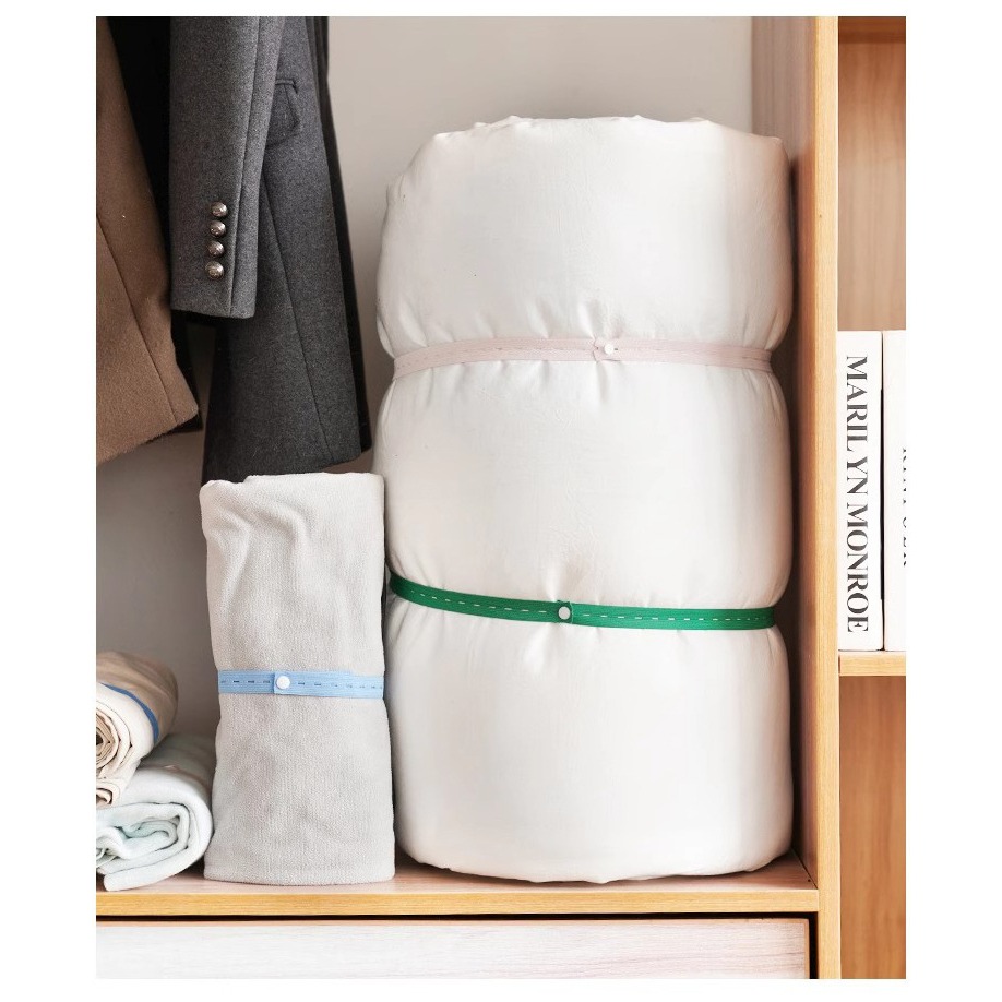 綁衣帶10入開口鬆緊帶扣眼鬆緊束帶鬆緊束帶家用拉拉卷收納帶被子捆綁帶懶人折疊衣服整理衣櫃收納衣物捆紮帶-細節圖3