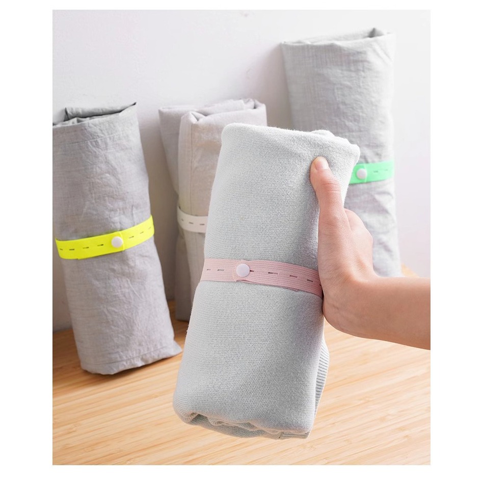 綁衣帶10入開口鬆緊帶扣眼鬆緊束帶鬆緊束帶家用拉拉卷收納帶被子捆綁帶懶人折疊衣服整理衣櫃收納衣物捆紮帶-細節圖7