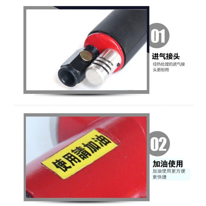 6寸吸塵氣動砂紙機 底盤更換方便 氣動打磨機砂光砂紙機-細節圖5