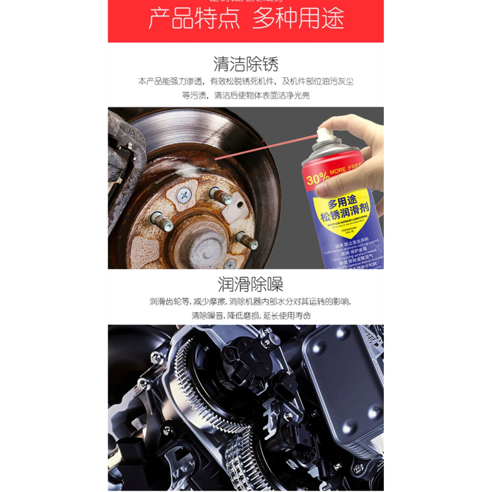 車窗潤滑油除異聲除鏽劑450ml自行車鏈條保養潤滑油噴劑清洗劑腳踏車摩托車鏈子油黃油除鏽潤滑劑清潔固體雜質劑-細節圖5