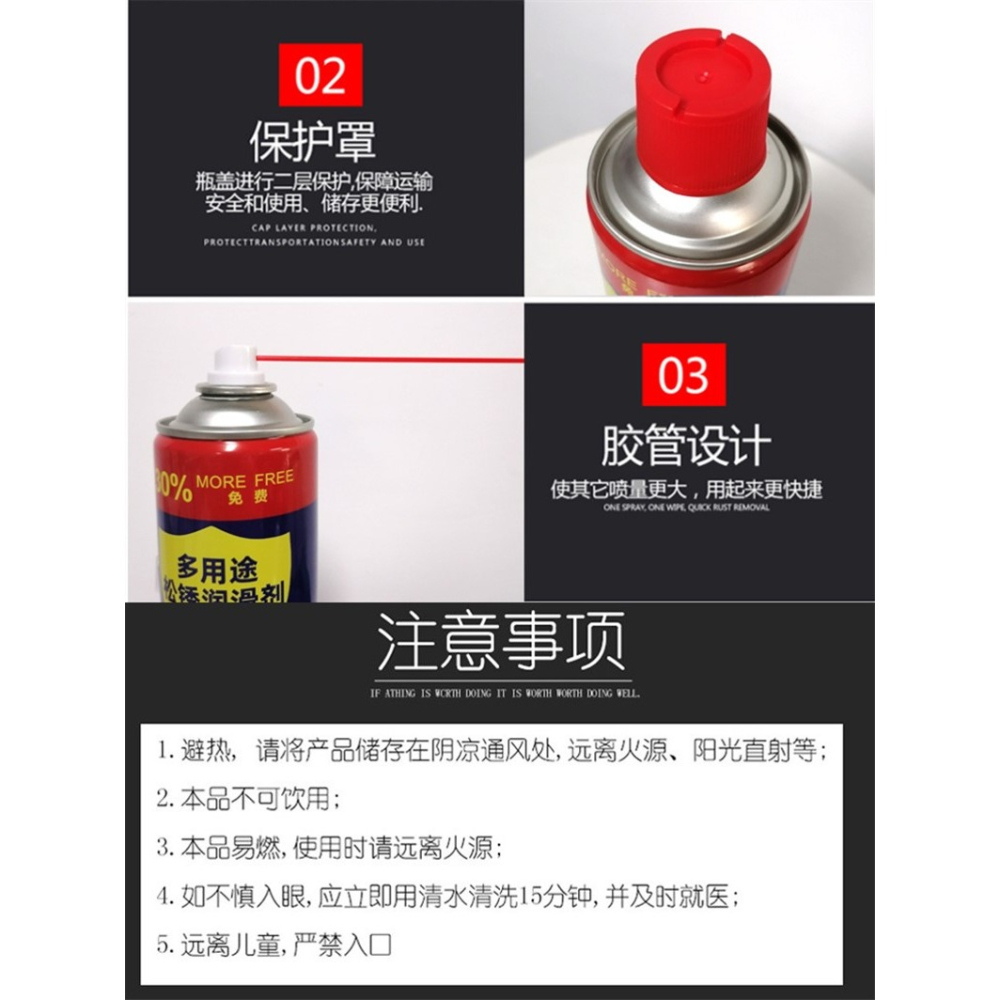 車窗潤滑油除異聲除鏽劑450ml自行車鏈條保養潤滑油噴劑清洗劑腳踏車摩托車鏈子油黃油除鏽潤滑劑清潔固體雜質劑-細節圖9
