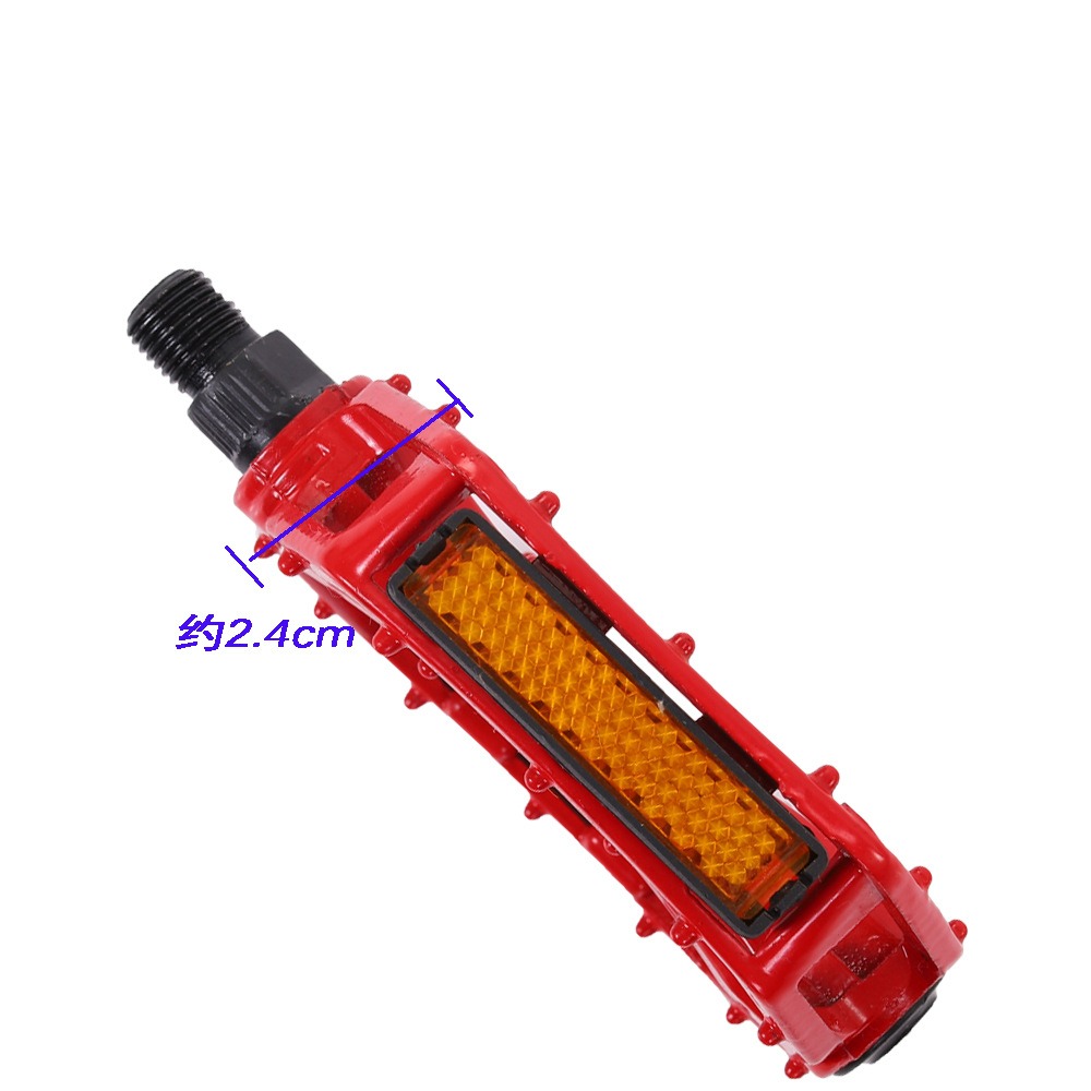 腳踏車腳踏板 鋁合金一體成形腳踏板 自行車腳踏板 加寬加大款腳蹬 帶防滑釘腳踏騎行裝備配件-細節圖2