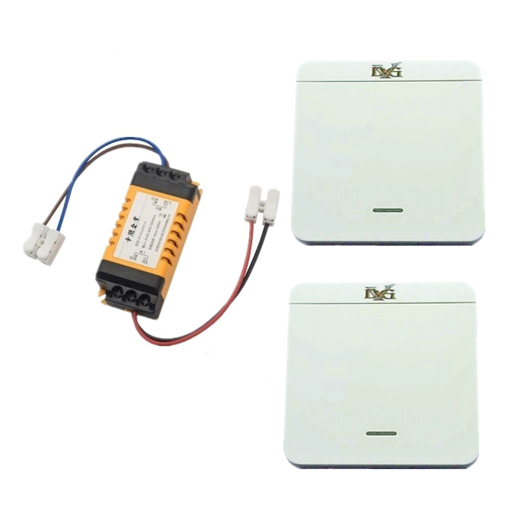 家用燈具免佈線無線遙控開關 通電關燈無線開關110v220V單路繼電器 移動開關改裝LED 可在2個地方無線遙控一個電器-規格圖6