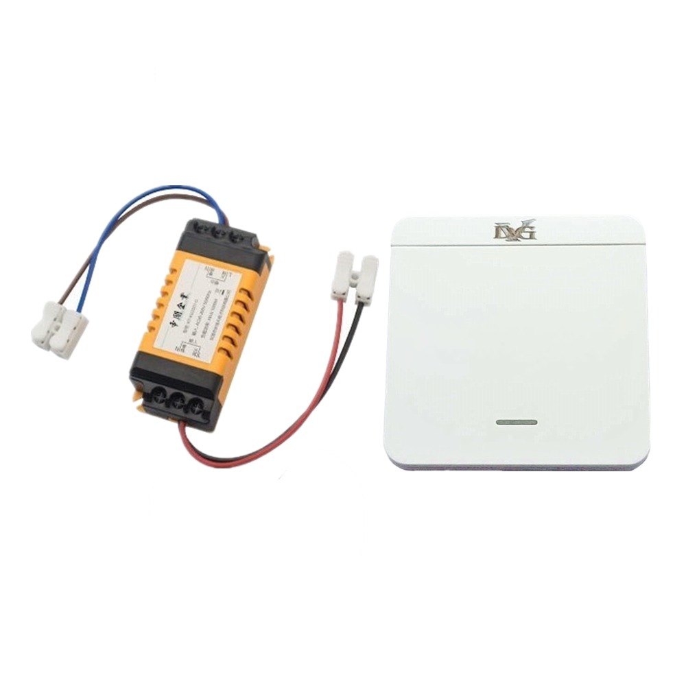 家用燈具免佈線無線遙控開關 通電關燈無線開關110v220V單路繼電器 移動開關改裝LED 可在2個地方無線遙控一個電器-規格圖6