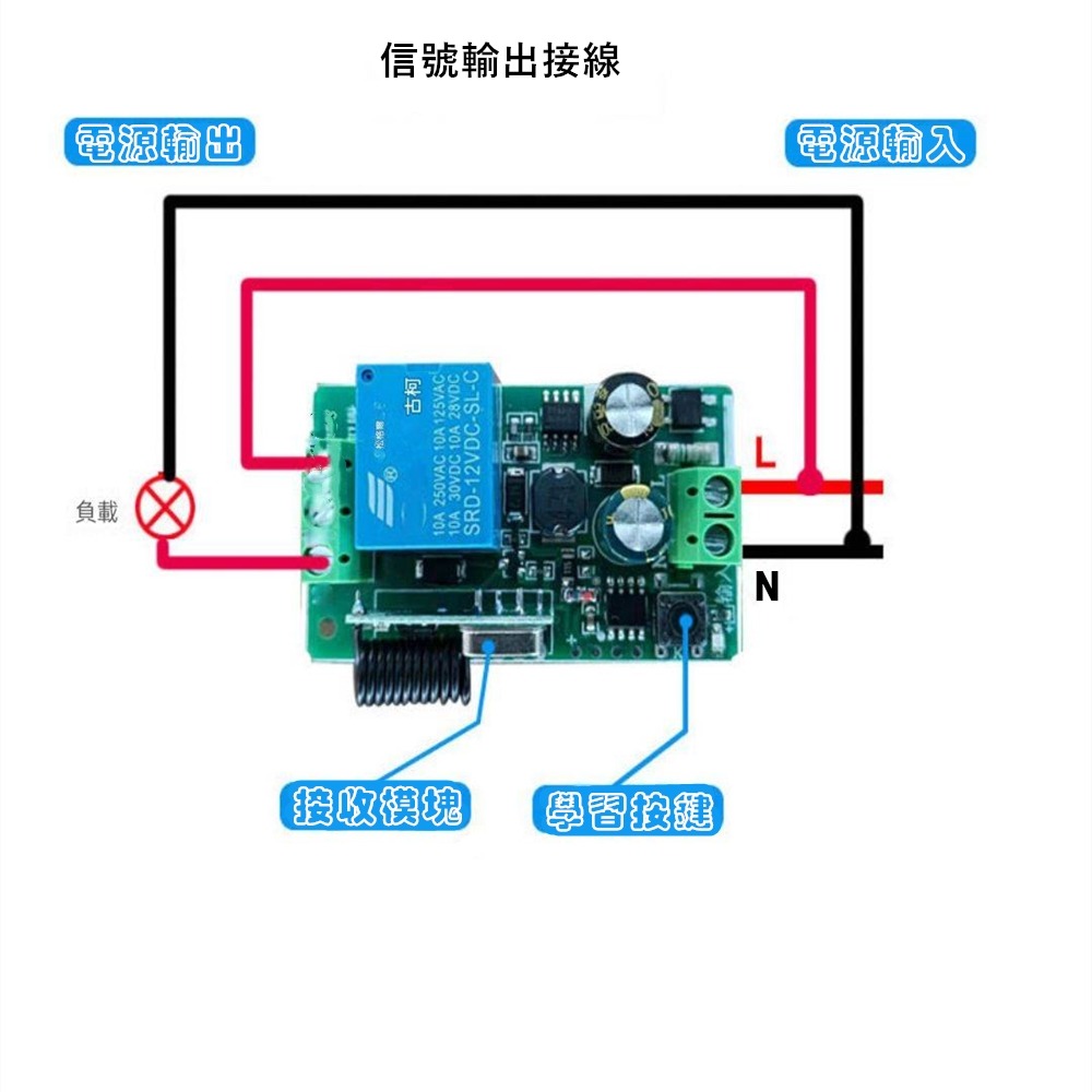 寬電壓110V 小皮箱單路無線遙控開關遙控電燈 遙控音響自製無線開關一鍵無線遙控器LED燈單路通斷開關 報警器信號開關-細節圖4