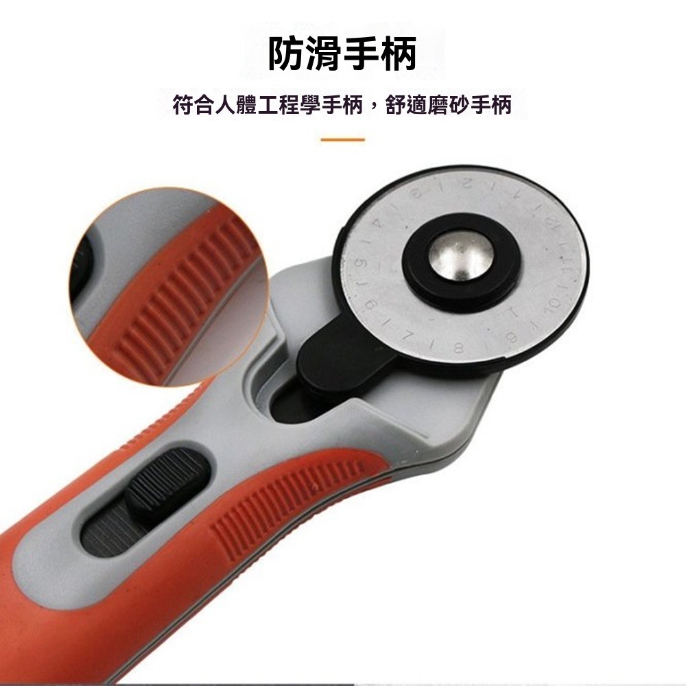 45mm輪刀套裝高速鋼刀片 裁皮革圓切刀拼布滾刀 切割輪刀滾輪刀裁紙箱刀剪紙箱刀裁厚紙板-細節圖3