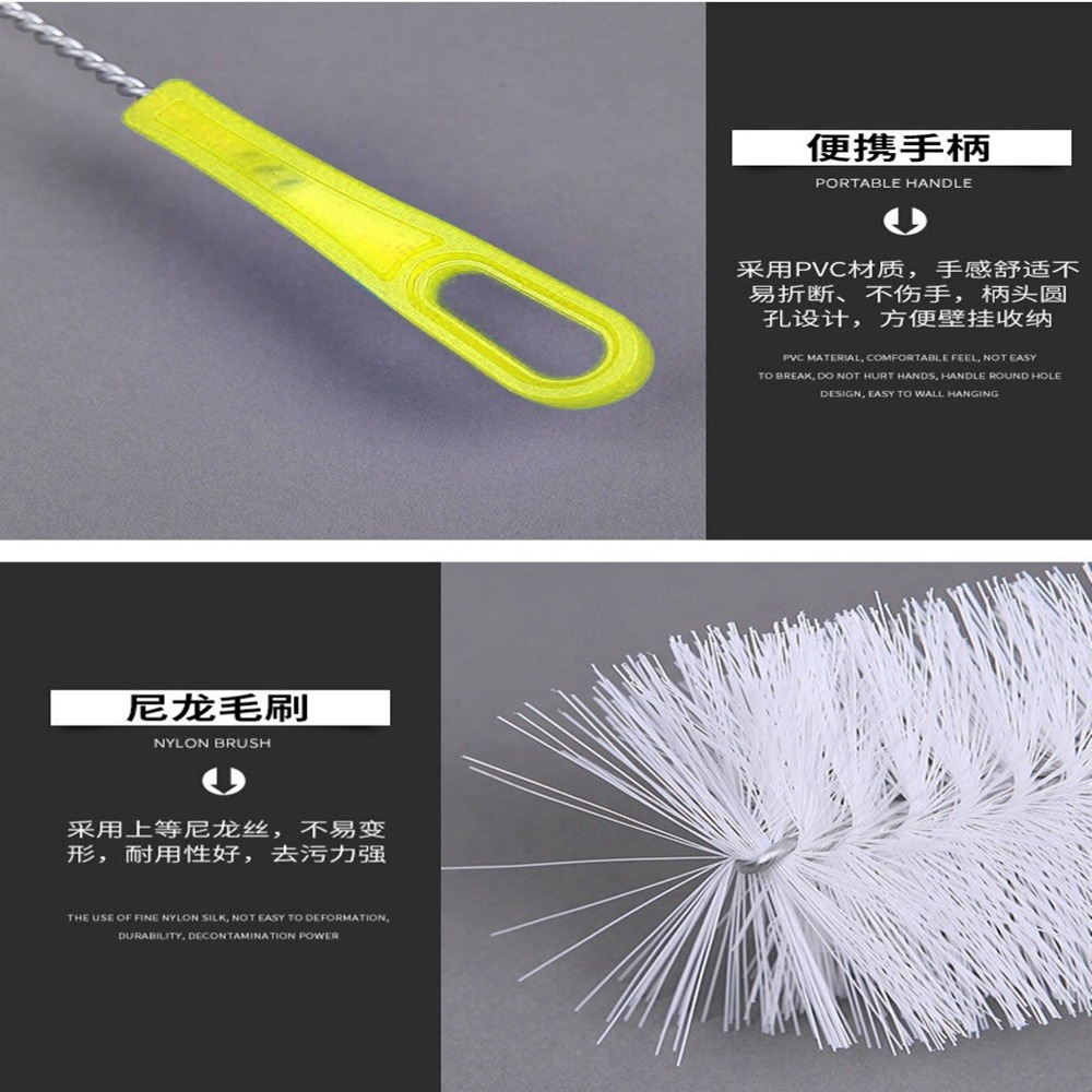 可彎曲水壺刷50CM加長杯刷可刷氣泡瓶刷加粗水杯刷子專用長柄洗桶刷可懸掛水瓶清潔刷奶瓶清潔刷-細節圖7