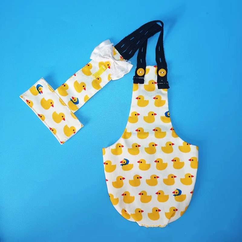 柯爾鴨尿布寵物屎兜 背有扣環可勾牽繩柯爾鴨尿不濕柯爾鴨衣服尿布網紅鴨尿不濕雞鵝尿片柯爾鴨屎兜可換洗尿布柯爾鴨寵物尿布墊-規格圖10