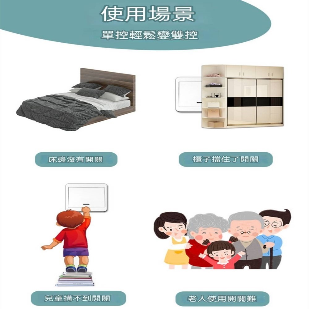 寬電壓雙路繼電器多段式切換LED燈具無線遙控開關 可自設通電亮燈或關燈免牽無線開關-細節圖3