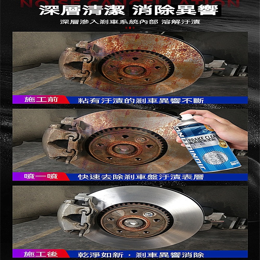 久牛星汽車刹車片清洗劑 450ml機車刹車片 自行車腳踏車刹車盤保養防銹清潔劑-細節圖3
