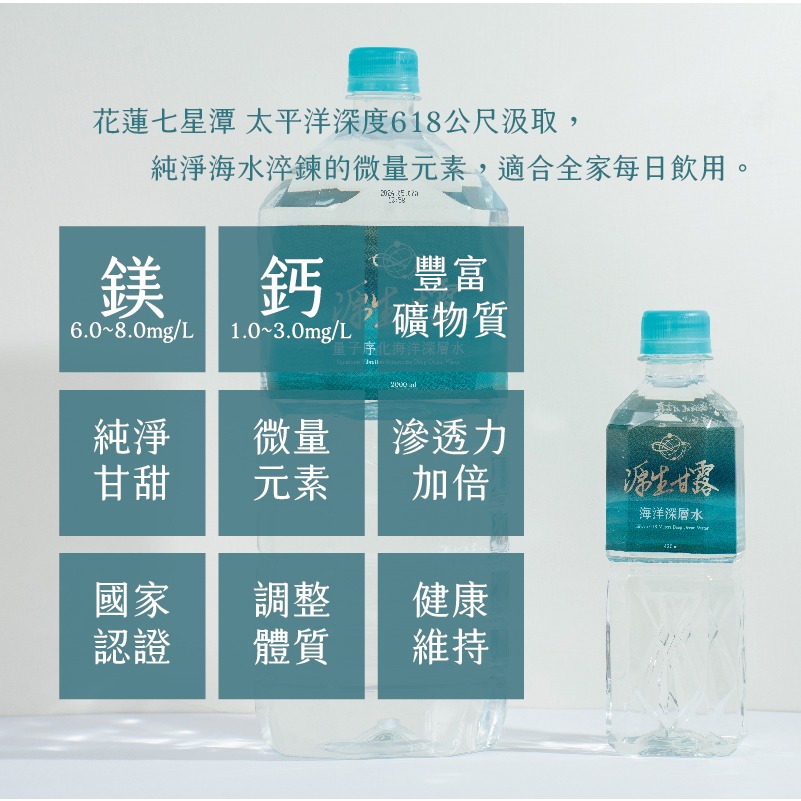 【源生美學】源生甘露海洋深層水隨身瓶(420ml/瓶/24瓶)1箱-細節圖2