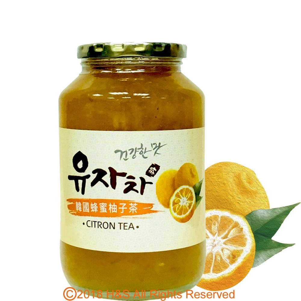 《柚和美》韓國蜂蜜茶任選禮盒(1kg/2入)-細節圖2