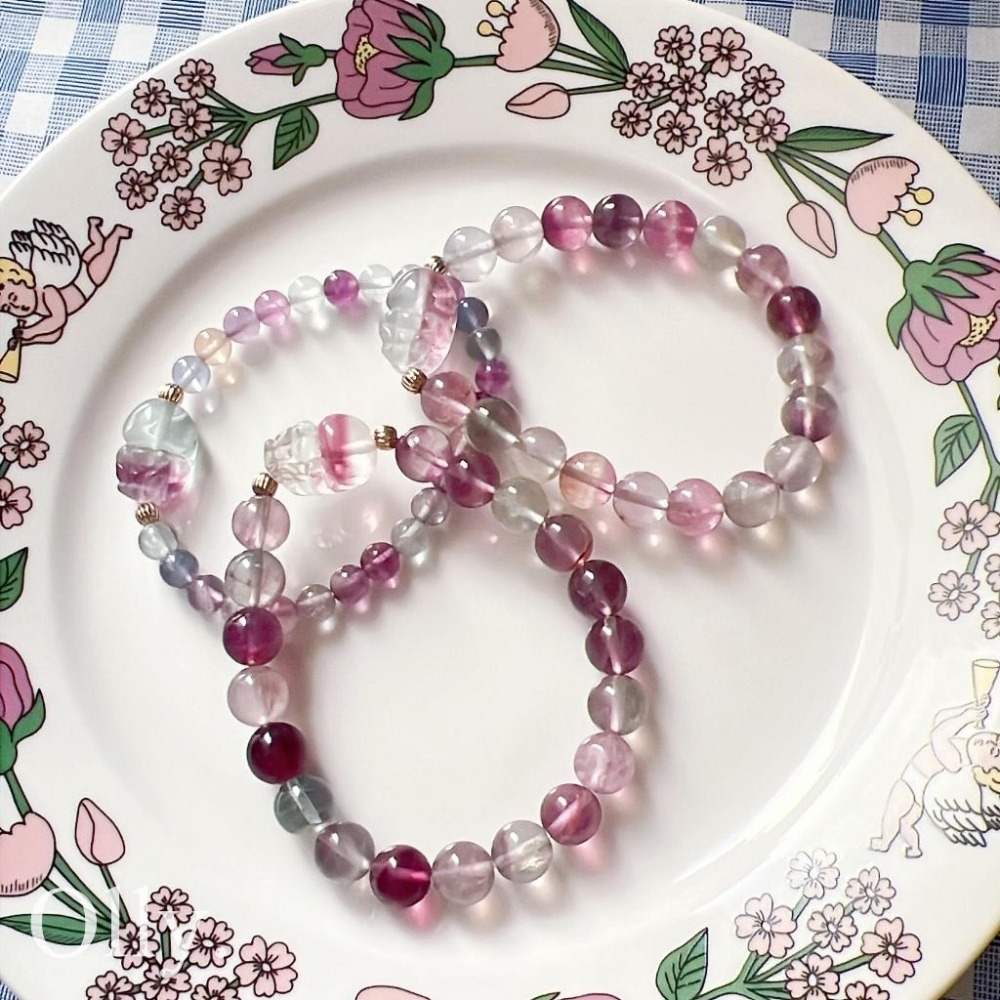 【Olly】設計款【貔貅】螢石 藍營石 引導能量 清晰思緒 排除負能 水晶手鍊 水晶手串 水晶手環-細節圖5