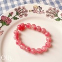 【Olly】設計款【貔貅】薔薇輝石 櫻花雨 愛與包容 關係修補 玫瑰石 水晶手鍊 水晶手環 水晶手串-規格圖4