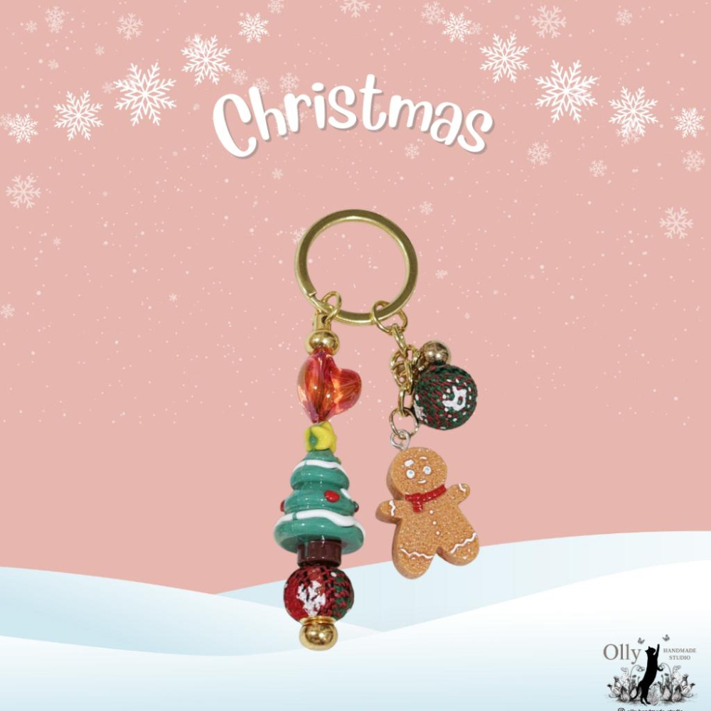 【Olly】Holly Jolly Mix 聖誕立體 × 壓克力 多款混搭鑰匙圈 聖誕吊飾 掛飾 鑰匙圈 交換禮物 耶誕-細節圖6