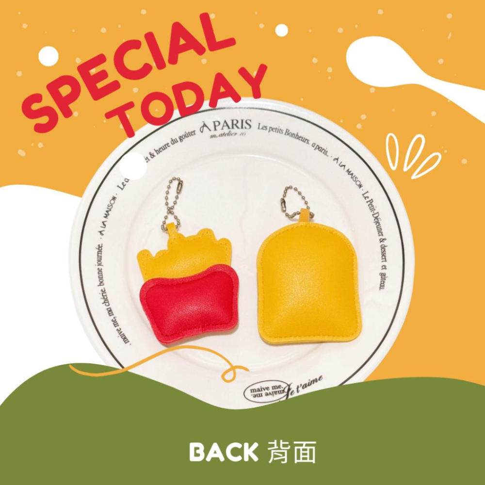 【Olly】Snack Buddies 皮革小食光鑰匙圈 包掛 耶誕節 交換禮物 聖誕禮物 生日禮物 仿真食物 搞怪-細節圖4