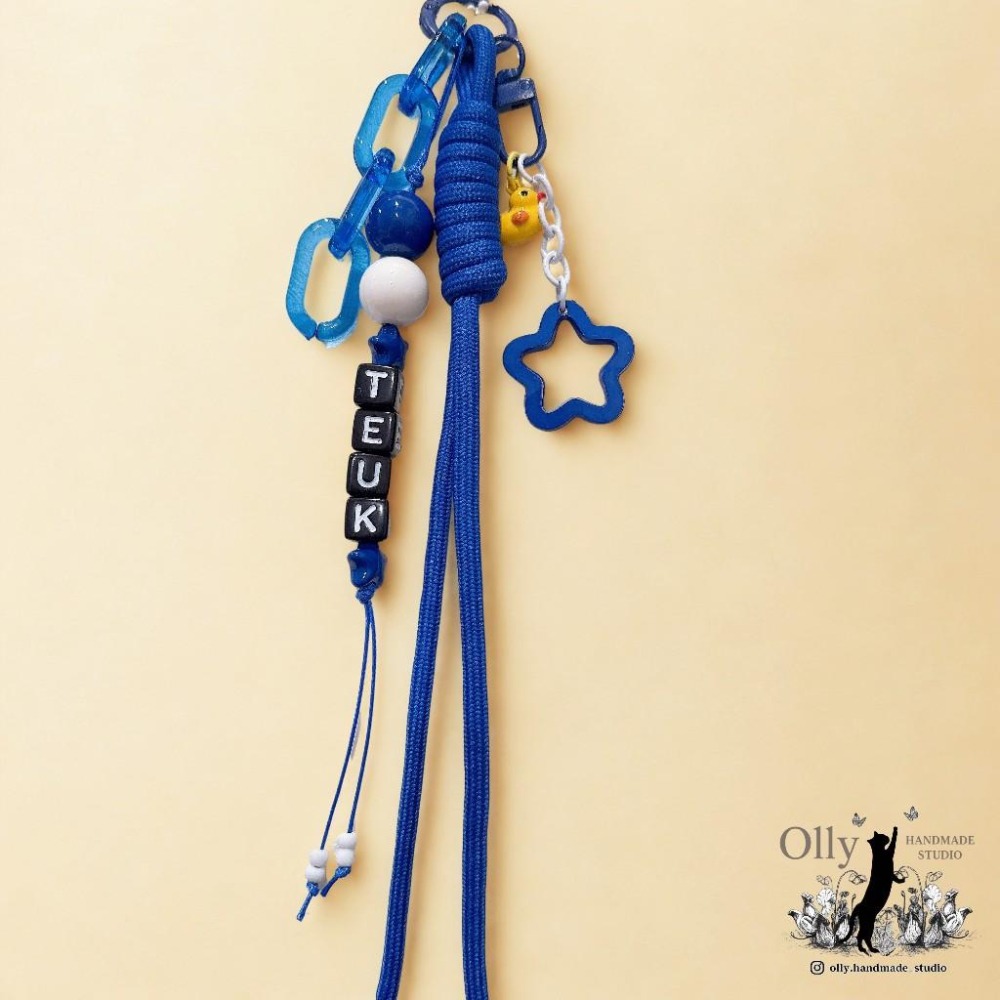 【Olly】飯製 Super Junior 成員形象設計包掛吊飾 掛鍊 手作掛飾 手燈裝飾 寶藍吊飾 利特 東海 銀赫-細節圖2