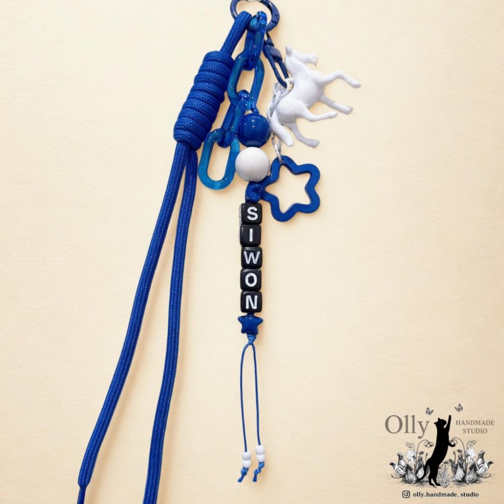 【Olly】飯製 Super Junior 成員形象設計包掛吊飾 掛鍊 手作掛飾 手燈裝飾 寶藍吊飾 利特 東海 銀赫-細節圖4