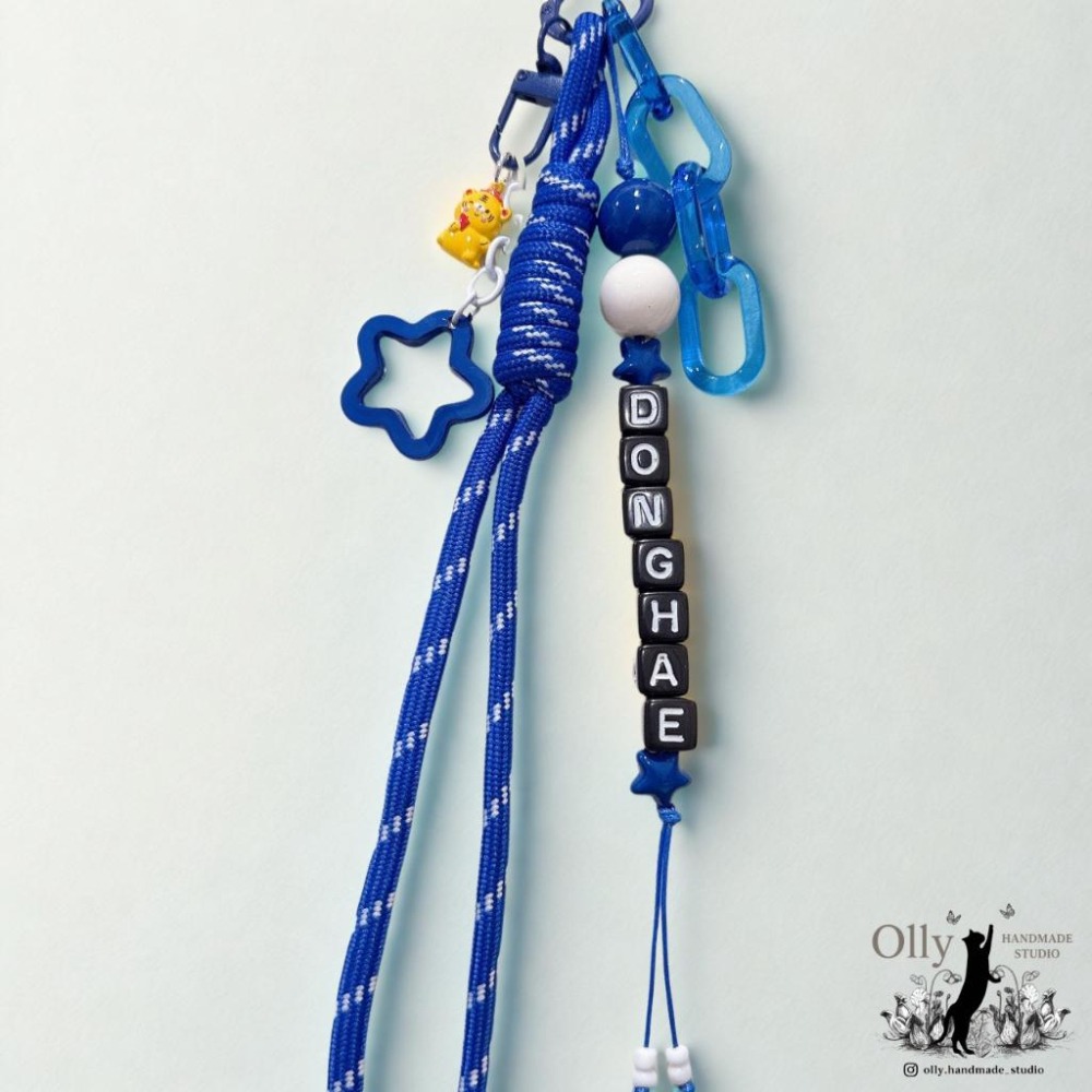 【Olly】飯製 Super Junior 成員形象設計包掛吊飾 掛鍊 手作掛飾 手燈裝飾 寶藍吊飾 利特 東海 銀赫-細節圖6