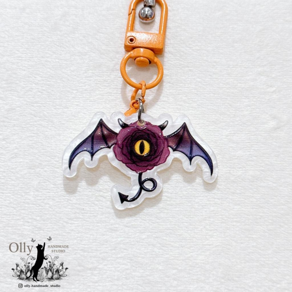 【Olly】萬聖萌鬼出動 吊飾 鑰匙圈 門扣 包掛 幽靈 南瓜 骷髏 生日禮物 閨蜜禮物 交換禮物 節慶 應景小物-細節圖9