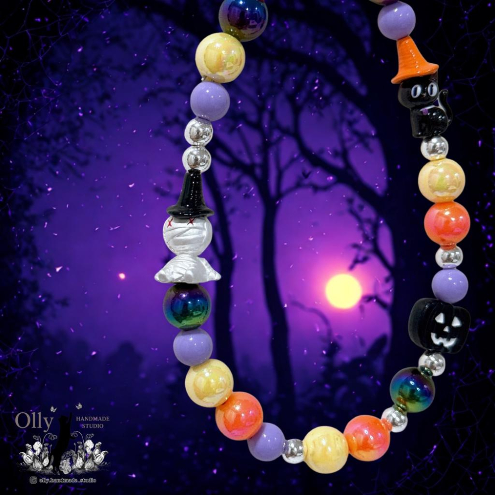 【Olly】巫夜糖彩掛繩 節慶禮物 閨蜜禮物 交換禮物 節慶 應景小物 手機掛鍊 手機防丟鍊 包掛 包包裝飾-細節圖2