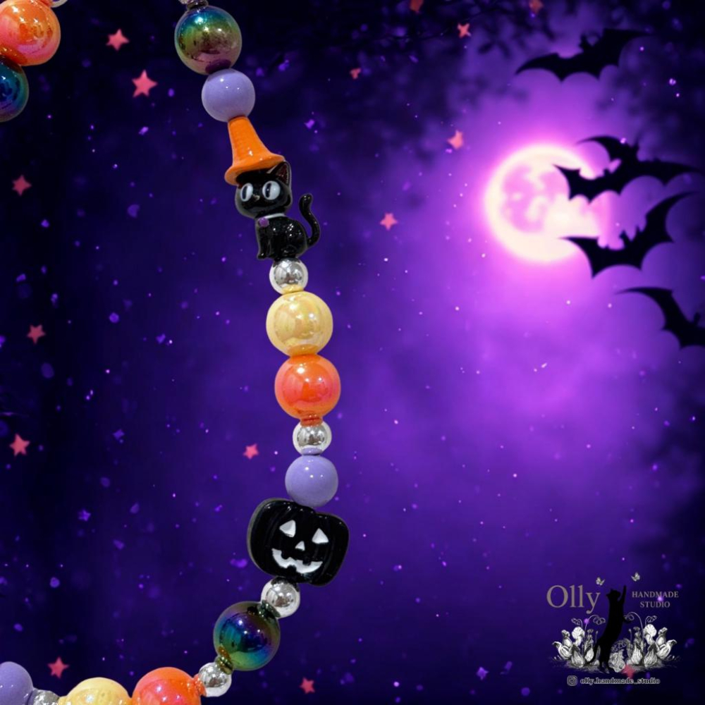 【Olly】巫夜糖彩掛繩 節慶禮物 閨蜜禮物 交換禮物 節慶 應景小物 手機掛鍊 手機防丟鍊 包掛 包包裝飾-細節圖3