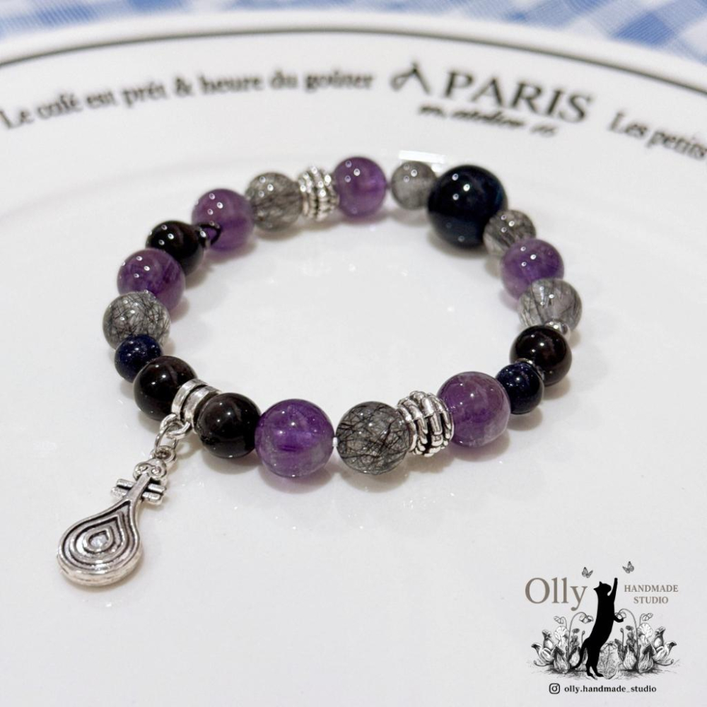 【Olly】KPOP獵魔女團 Huntr/x × Saja Boys 形象設計水晶手鍊 彈性手環-細節圖3