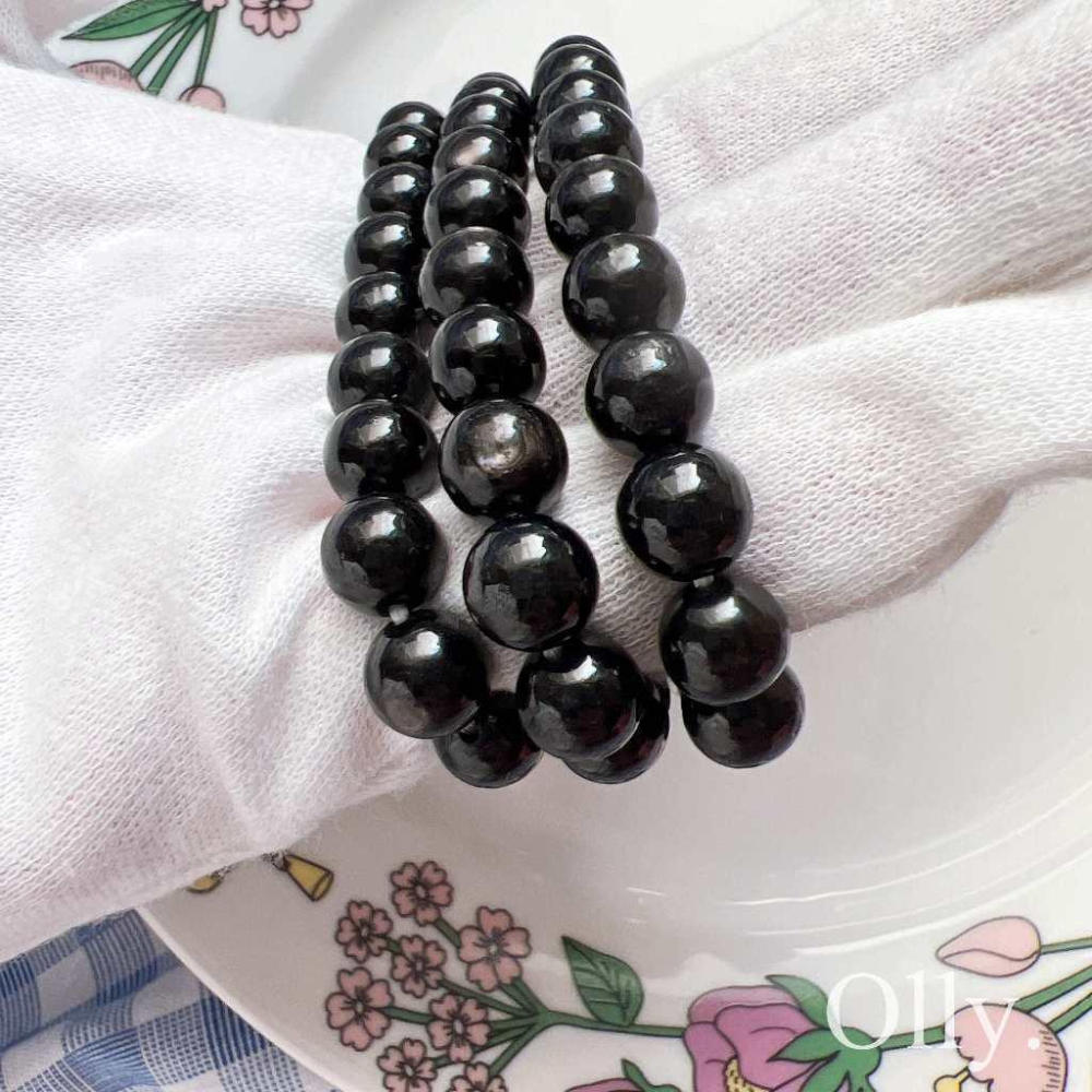 【Olly】強力吸財 8mm 埃及金運石手珠 招財 偏財 避邪 銀線石 顆顆帶閃 禮物 手鍊 生日禮物 情人節 聖誕節-細節圖7