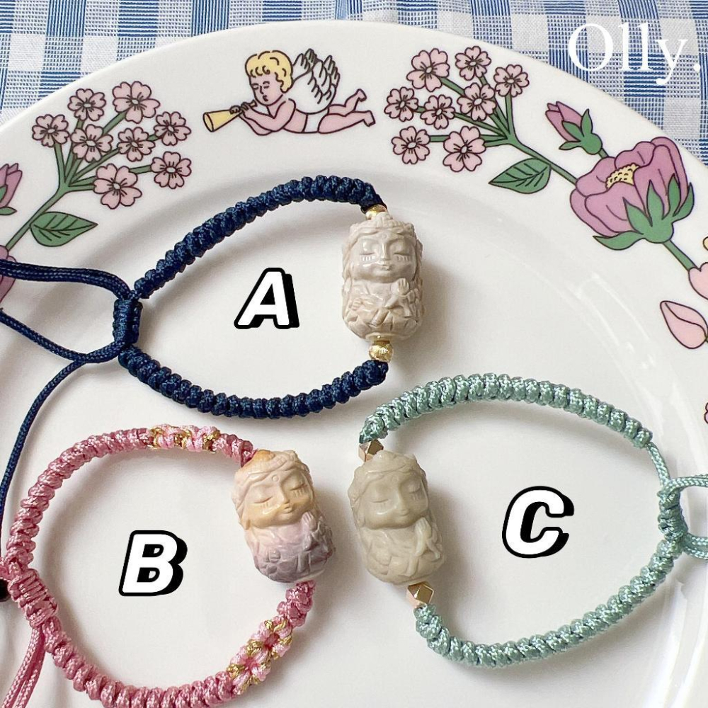 【Olly】設計款【度母平安守護手繩】阿拉善中國結手繩 開運 平安 珊瑚玉繩結手鍊 平安守護  生日禮物 母親節 情人節-細節圖2