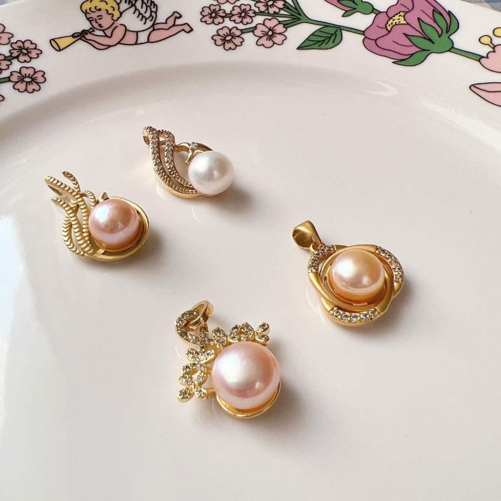 【Olly】淡水珍珠項鍊吊墜【僅售墜子、無鍊條】淡水養殖珍珠 墜子 母親節 情人節 生日禮物 聖誕禮物 交換禮物 耶誕-細節圖2