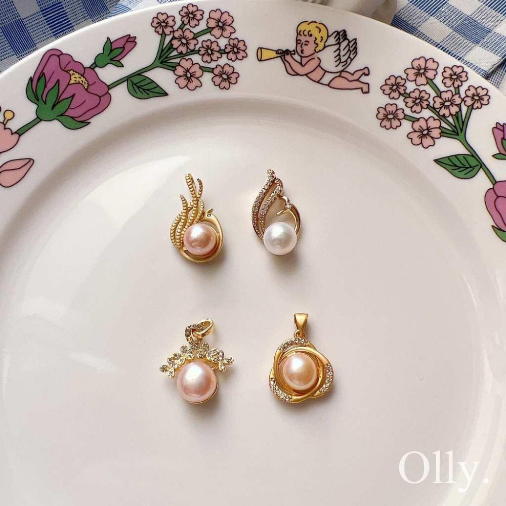 【Olly】淡水珍珠項鍊吊墜【僅售墜子、無鍊條】淡水養殖珍珠 墜子 母親節 情人節 生日禮物 聖誕禮物 交換禮物 耶誕-細節圖3
