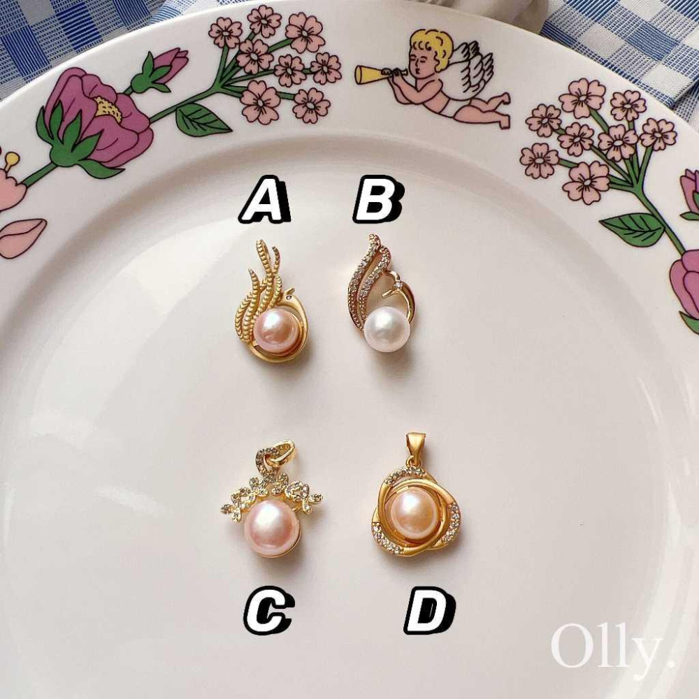 【Olly】淡水珍珠項鍊吊墜【僅售墜子、無鍊條】淡水養殖珍珠 墜子 母親節 情人節 生日禮物 聖誕禮物 交換禮物 耶誕-細節圖4