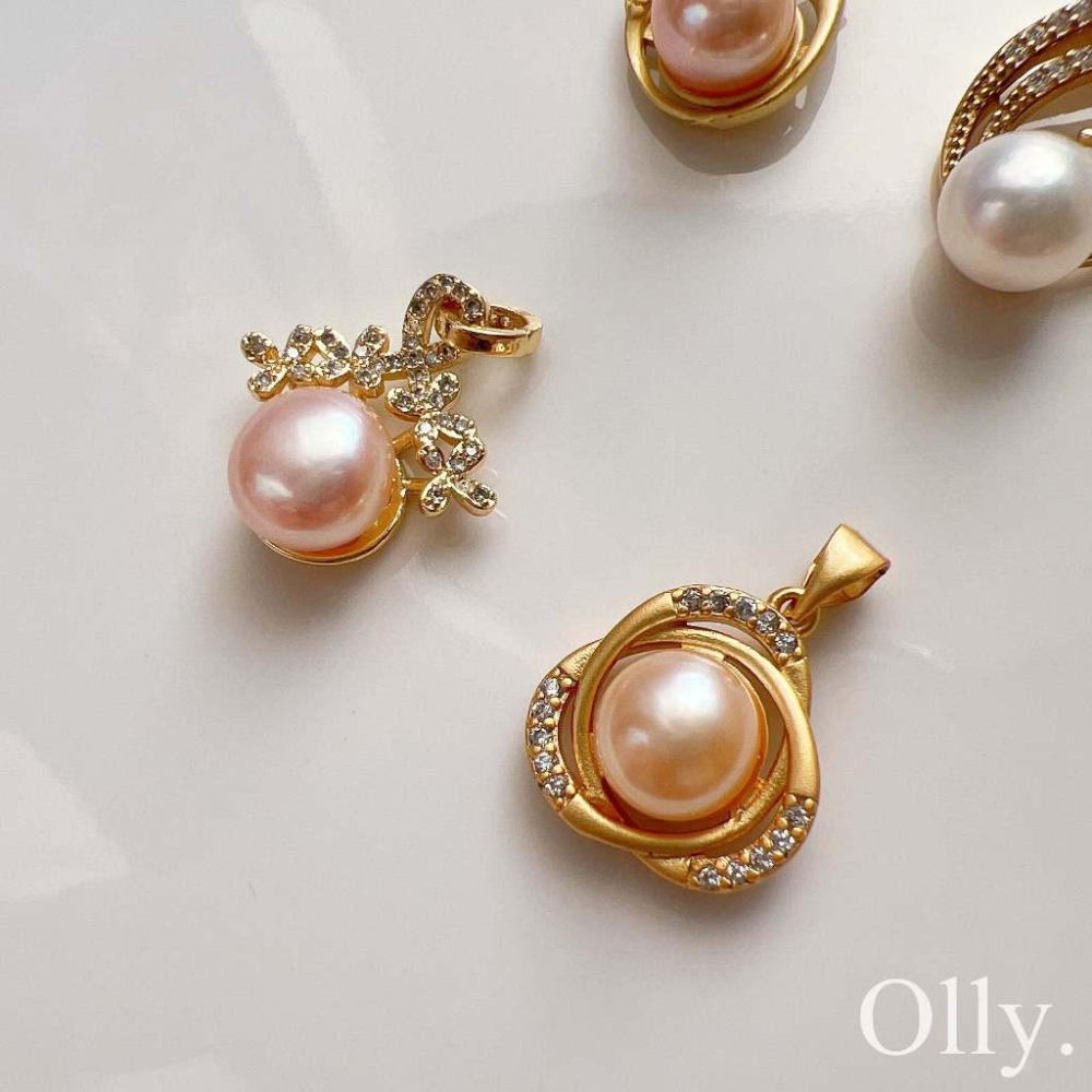 【Olly】淡水珍珠項鍊吊墜【僅售墜子、無鍊條】淡水養殖珍珠 墜子 母親節 情人節 生日禮物 聖誕禮物 交換禮物 耶誕-細節圖5