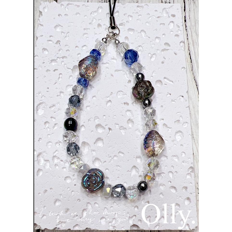 【Olly】Oia 伊亞海之聲 手機掛鍊 手機吊飾 奧地利水晶 設計款 生日禮物 情人節 交換禮物 文具 PD2900-細節圖5