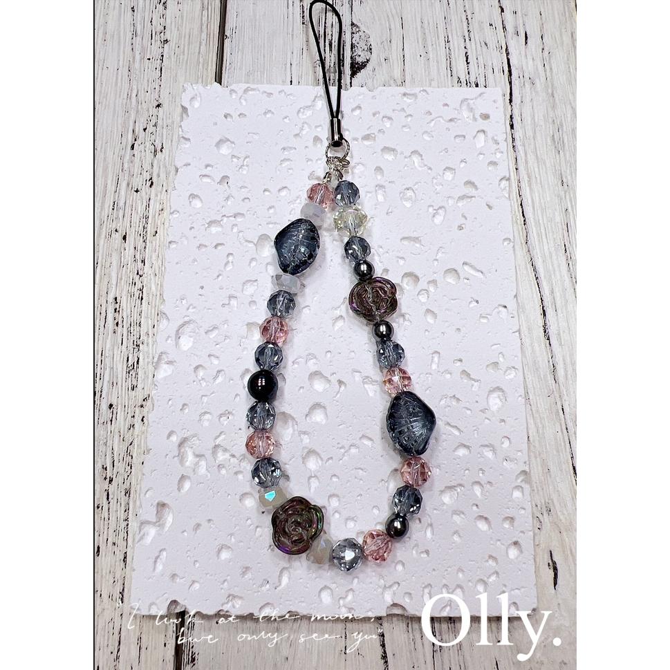 【Olly】Oia 伊亞海之聲 手機掛鍊 手機吊飾 奧地利水晶 設計款 生日禮物 情人節 交換禮物 文具 PD2900-細節圖6