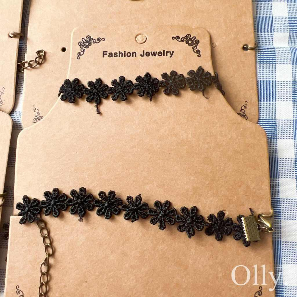 【Olly】復古風古銅頸鍊  皮繩項鍊 絨布頸鍊 蕾絲花邊頸鍊 生日禮物 聖誕禮物 交換禮物 情人節 項鍊 閨蜜 出清-細節圖9