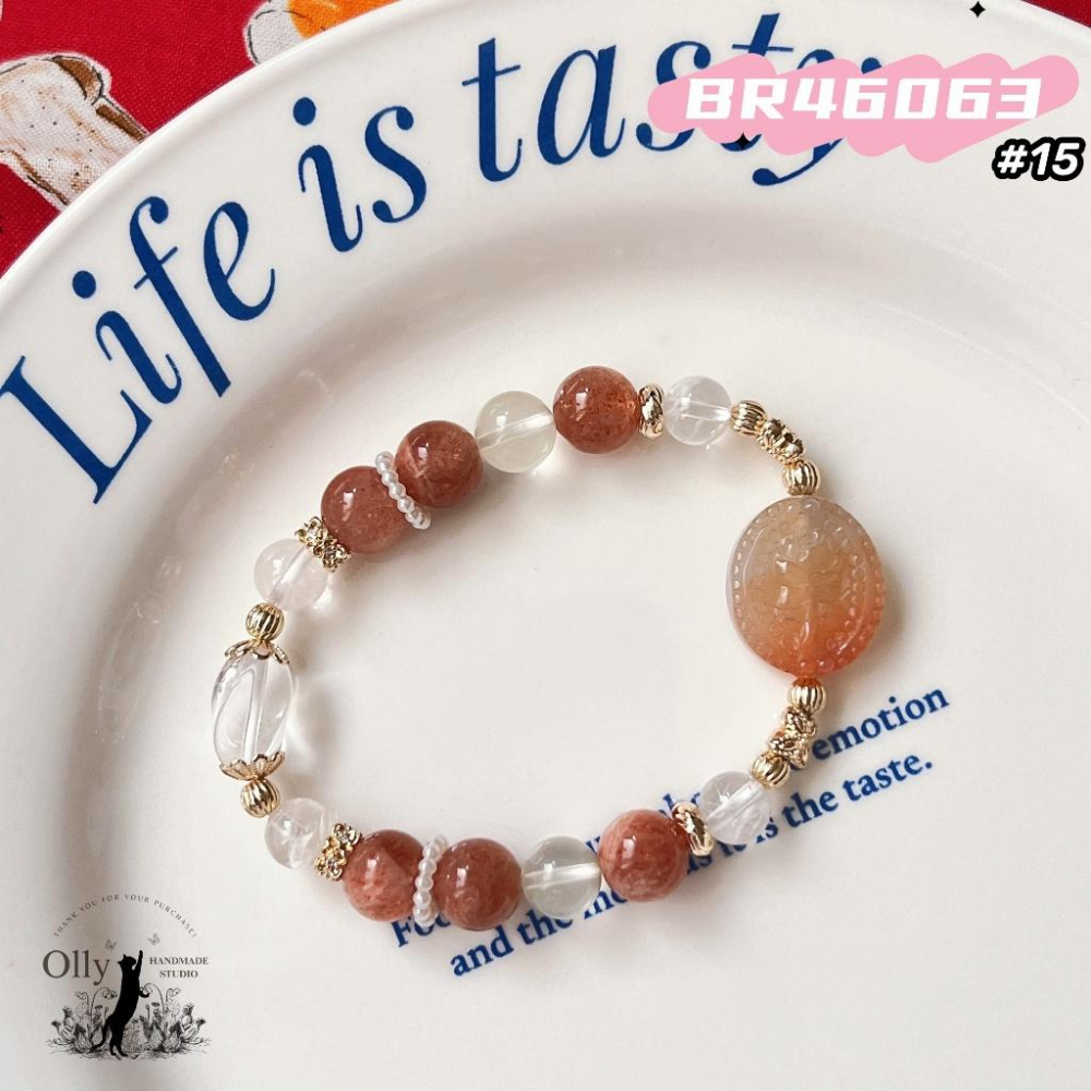 【Olly】設計款【玫瑰花韻】古典花牌 彈性手鍊 彈性手串 情人節 母親節 閨蜜手鍊 生日禮物 交換禮物-細節圖4