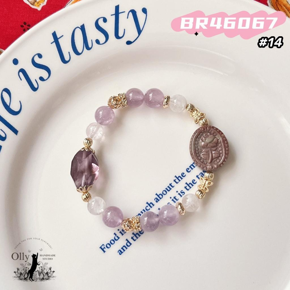 【Olly】設計款【玫瑰花韻】古典花牌 彈性手鍊 彈性手串 情人節 母親節 閨蜜手鍊 生日禮物 交換禮物-細節圖8