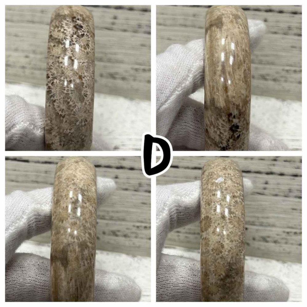 【Olly】珊瑚玉手鐲 綜合賣場 圈口57~59mm 珊瑚玉 手鐲 菊花石 生日禮物 情人節 母親節-細節圖7